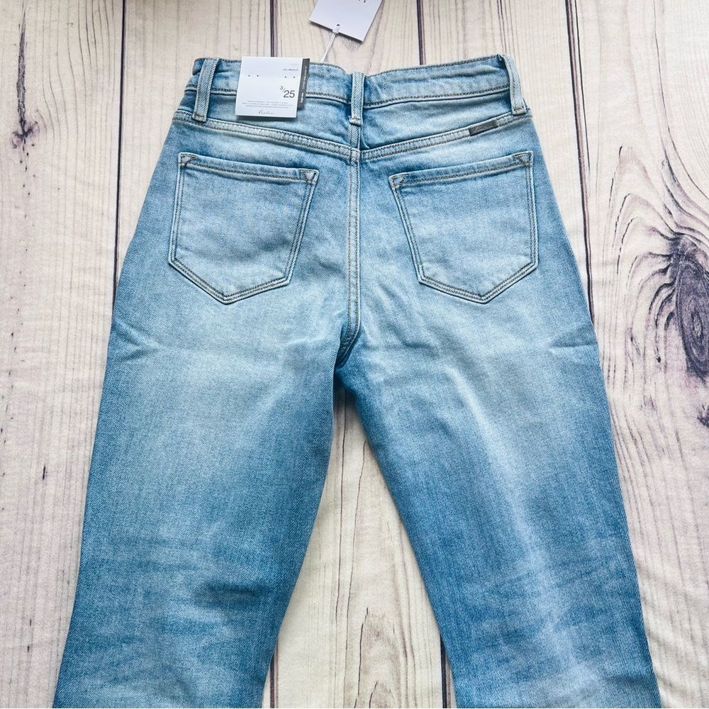 KanCan Distressed High Rise Cuffed Mom Fit Jeans - Picture 7 of 11